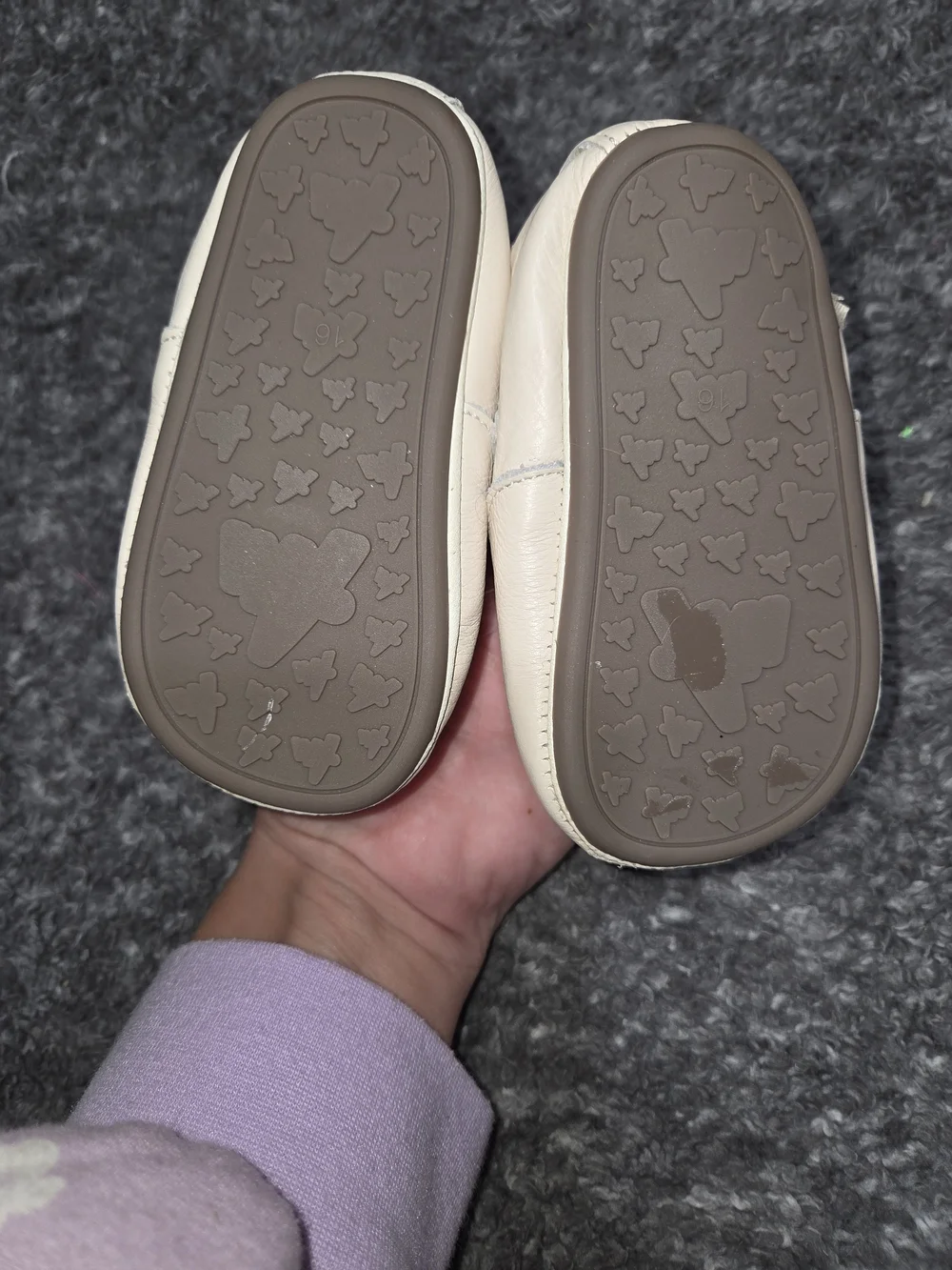 Soft Leather T-Strap Baby Shoes in Cream